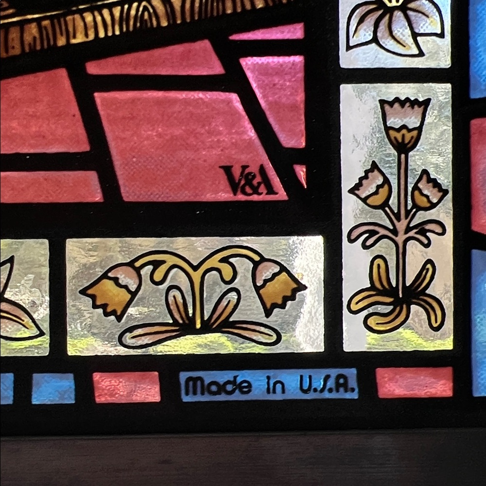 The Kiss by Dante G Rosetti - Stained Glass Sun Catcher - Picture 2 of 7